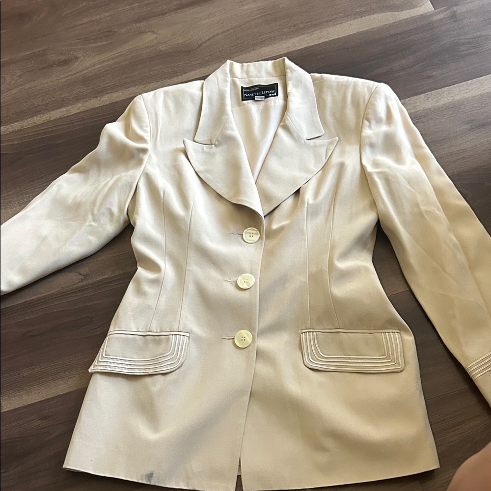 Nanette Lepore Cream Blazer